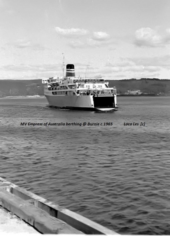 MV 'Empress of Australia' arrives @ Burnie c. 1965.JPG