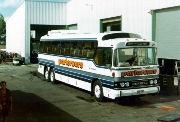 Parlorcars Denning Denair.This saw service in Adelaide at times during 1985-86.It was used on AAC express at times.Beautiful coach.