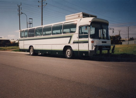 Mercedes Coach,ex Regency Transit.Photo dated around 1993.