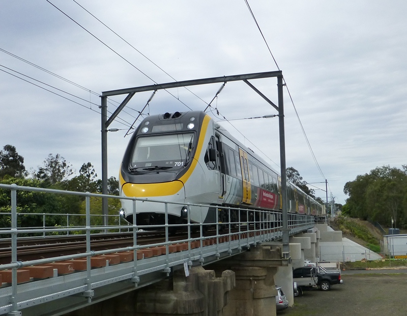 NGR701 on the recently rebuilt approach to Sadliers Crossing bridge.