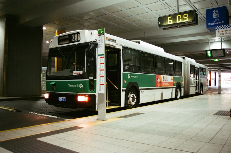Kalamunda-based Renault, 727 (the &quot;Whisperliner&quot;) prepares to run a 288 to Maida-Vale