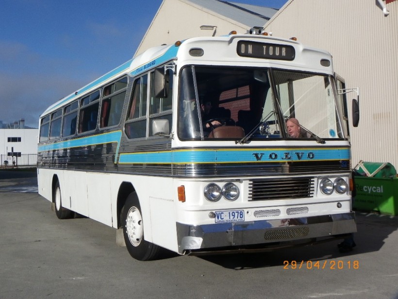 Tasmanian Bus &amp; Coach Society's 'Tassie Bluebird' - 1978 Volvo B58 / PMC (our tour coach for evening meal SAT)