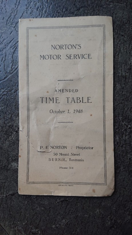 1948 Norton timetable 1