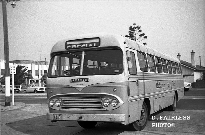 Artarmon decided to go into the tours business and had two of these PMC Austins built in 1963 but took delivery of only m/o 4651 sign written as Artarmon Coach Tours, the other was a carbon copy of this one and was eventually taken by Granville Bus Co who merely blanked out the Artarmon name and substituted Granville and became m/o 4697.