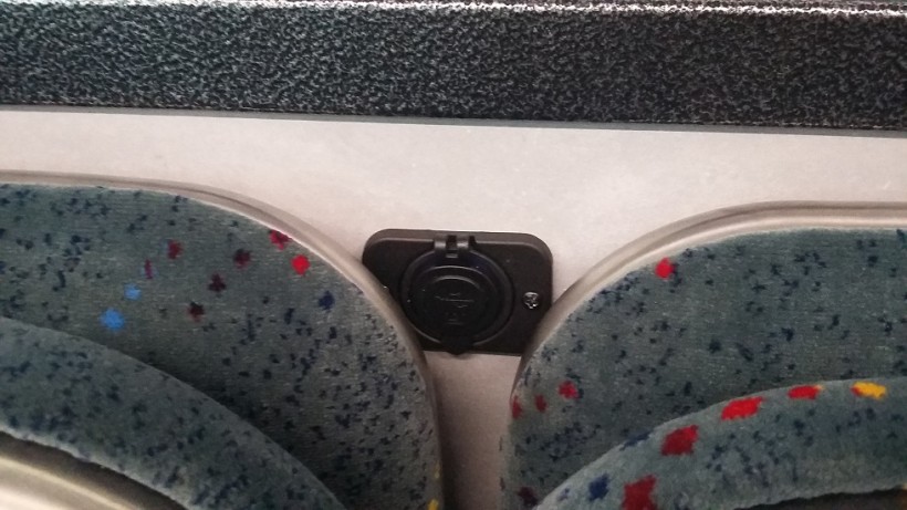 USB ports, even for wheelchair passengers (plus seat-belts too)