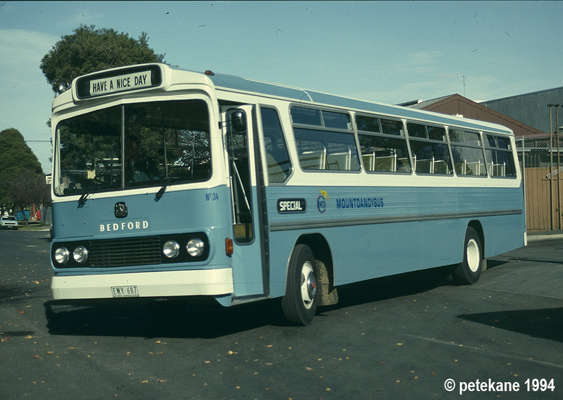 EWY 687
Mount Dandy Bus Service (34) Bedford VAM70/Domino Hedges in 1994.
Keywords: bedford_VAM70 denairphoto domino_hedges