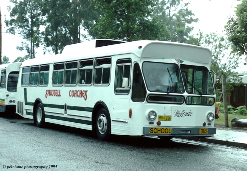 MO 1256
Sawtell Coaches, Coffs Harbour “Melanie” AEC Swift 760/PMCSA on a school service in 1994.
Keywords: denairphoto aec_swift pmc