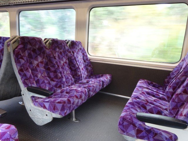 Seating in a Sprinter DMU. Incomparable with an Oscar.
