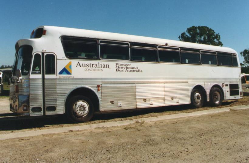 Australian Coachlines (Greyhound) # 523.<br /><br />523.