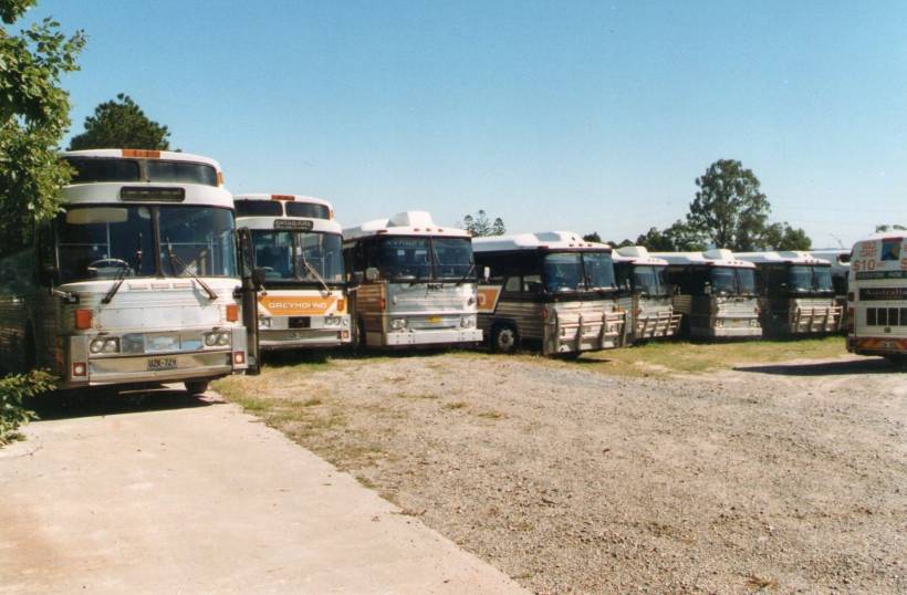 Decommissioned Eagle 05's and MC8's waiting to be sold.  1994.