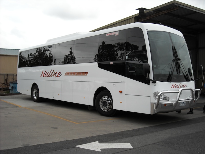 Nuline Charter #33 Volvo B7R/Coach Concepts was the tour vehicle for the day, pictured at LVBL Moe depot