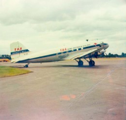 ex TAA DC-3,Adelaide airport,March 1974.