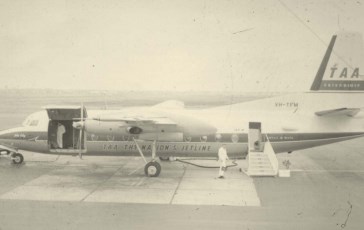 TAA Fokker F27,Adelaide Airport,prior to 1973.
