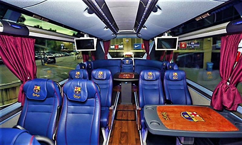 Official bus of F.C.Barcelona.