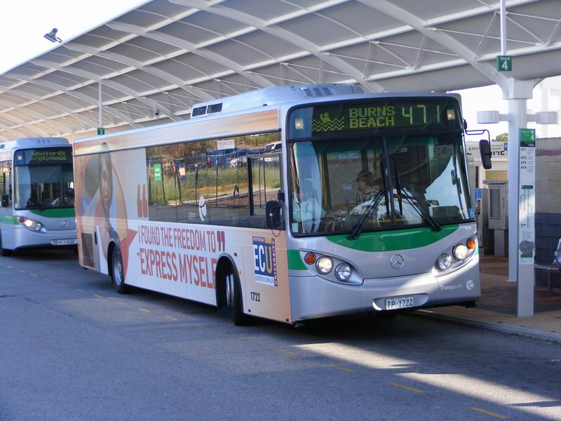 1722 in ECU Livery, at Joondalup I/C, about to commence a 471F
