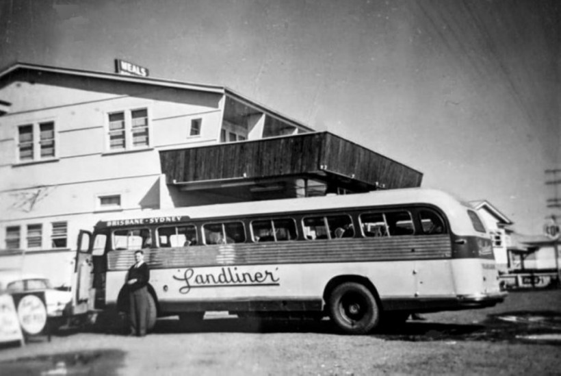 Rex Law with Redline No 14 at Harwood, NSW, early 1958.