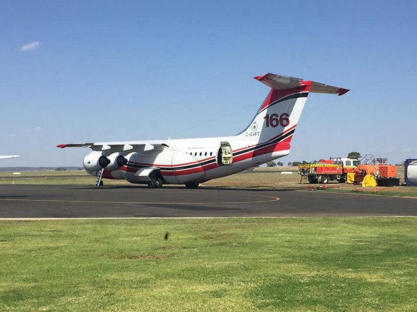 C-GVFT at Dubbo for the 2018/19 bushfire season - the first time Dubbo hosted a LAT