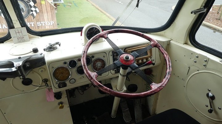 The driving cab.